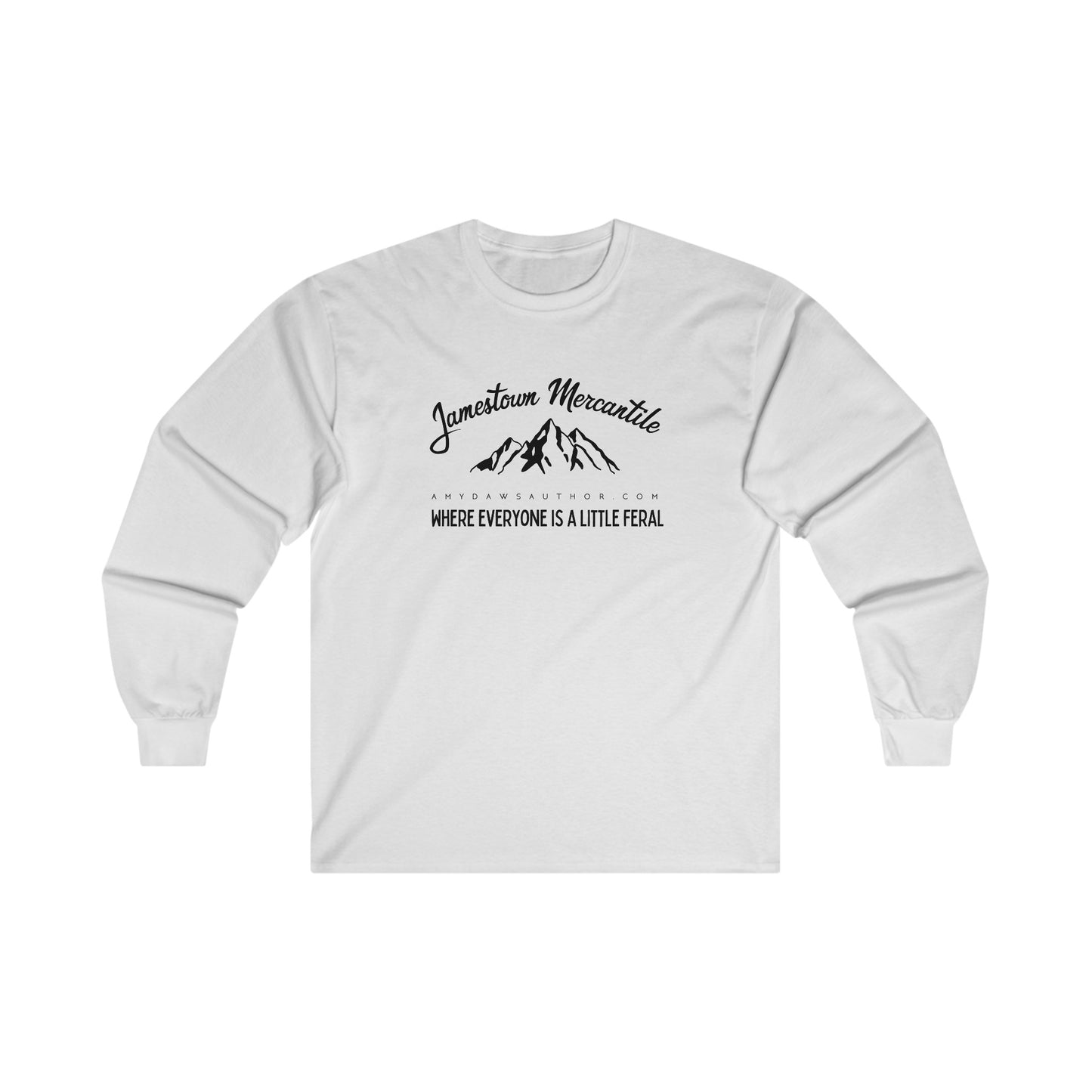 Jamestown Mercantile - Unisex Ultra Cotton Long Sleeve Tee (Dark Print)