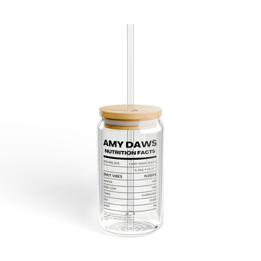 Amy Daws Nutrition Facts - Sipper Glass, 16oz