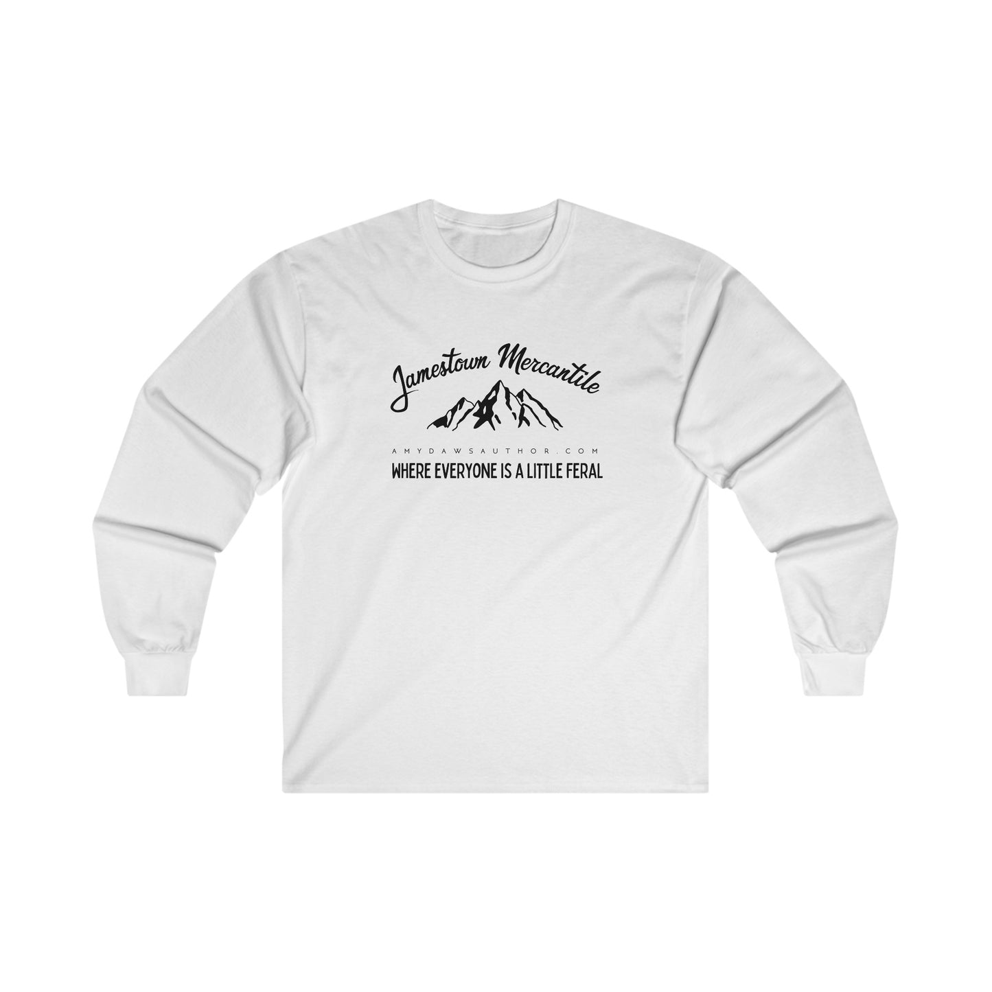 Jamestown Mercantile - Unisex Ultra Cotton Long Sleeve Tee (Dark Print)