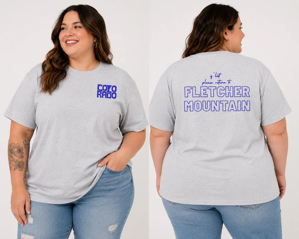 If Lost, Please Return to Fletcher Mountain Tee | Embellished by Keke and Coco