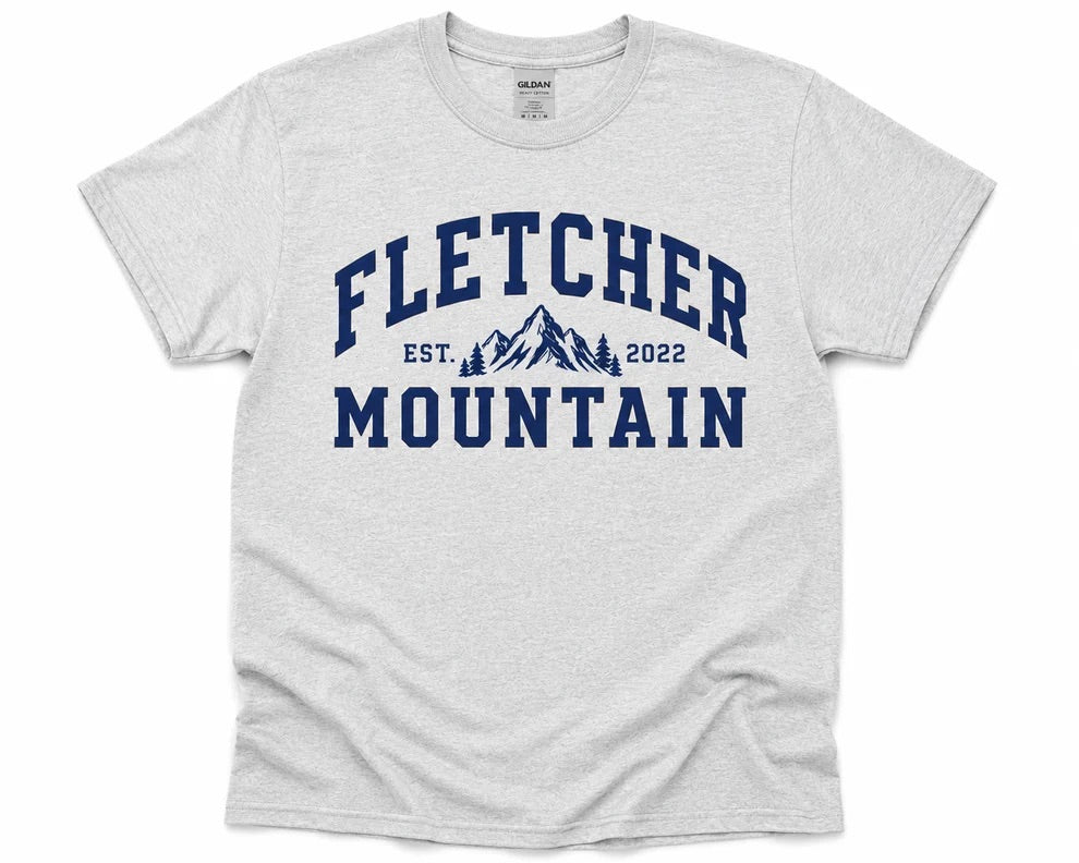 Fletcher Mountain Tee - Navy | Embellished by Keke and Coco