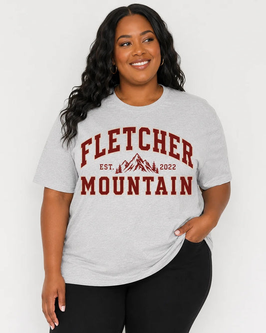 Fletcher Mountain Souvenir Tee  | Embellished by Keke and Coco